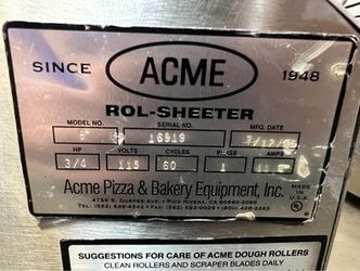 Acme Roll Sheeter Model 8