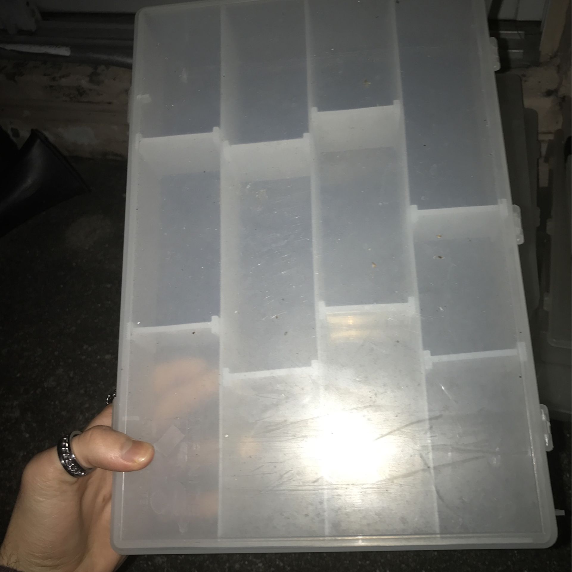 10 CLEAR TACKEL BOXES IN GREAT CONDITION