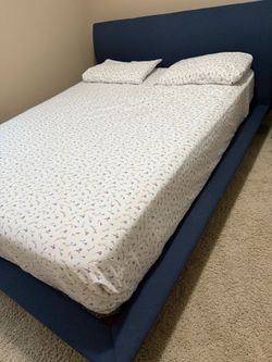 Queen side Bed frame with mattress sale