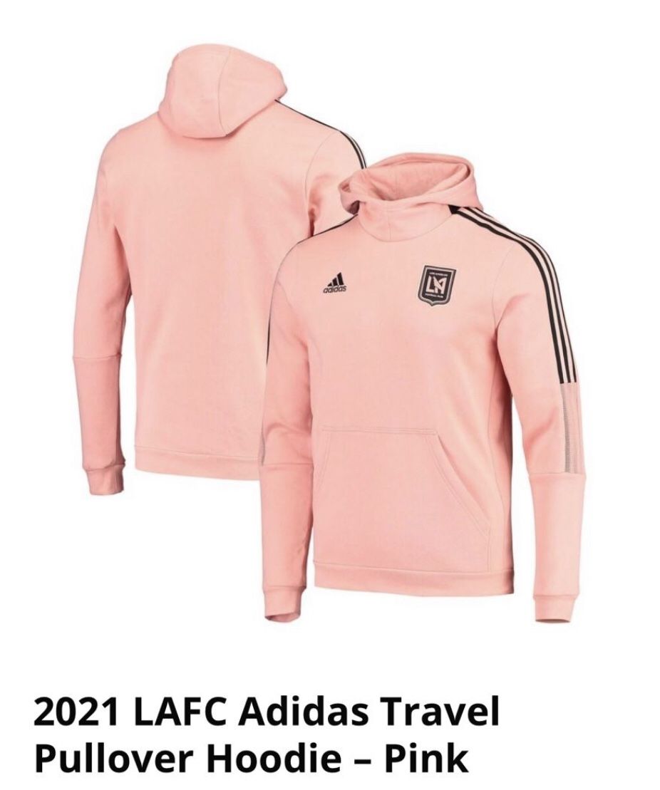 LAFC Adidas Travel Pullover Hoodie PINK