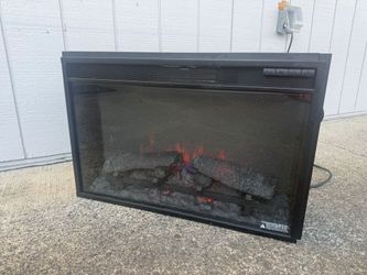 Electric Fireplace with Log Display