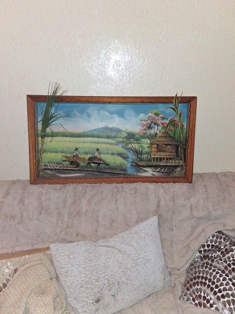 1961 Philippines FR Yumul 3D Painting Original