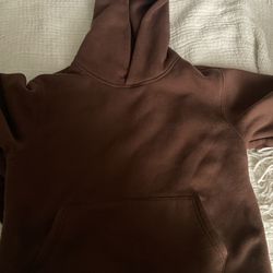 Brown Blank Hoodie 