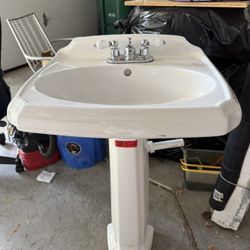Bathroom Sink + Stand Complete
