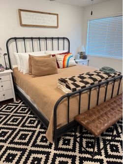 Magnolia Home Rod Iron King Size Bed Frame