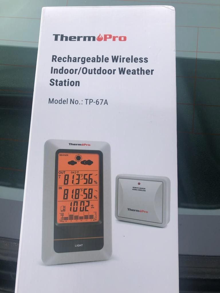 ThermoPro TP67A Rechargeable Indoor Outdoor Thermometer Wireless Weather  Station Digital for Sale in Whittier, CA - OfferUp