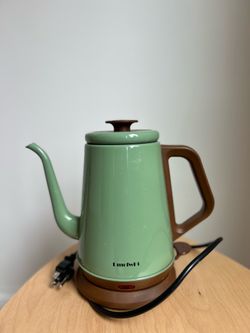 DmofwHi Gooseneck Electric Kettle(1.0L), 100% Stainless Steel BPA Free Classic Pour Over Coffee Kettle | Tea Kettle - Green