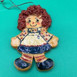 Vintage Raggedy Ann Christmas Ornament Rare 