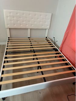 White bed frame