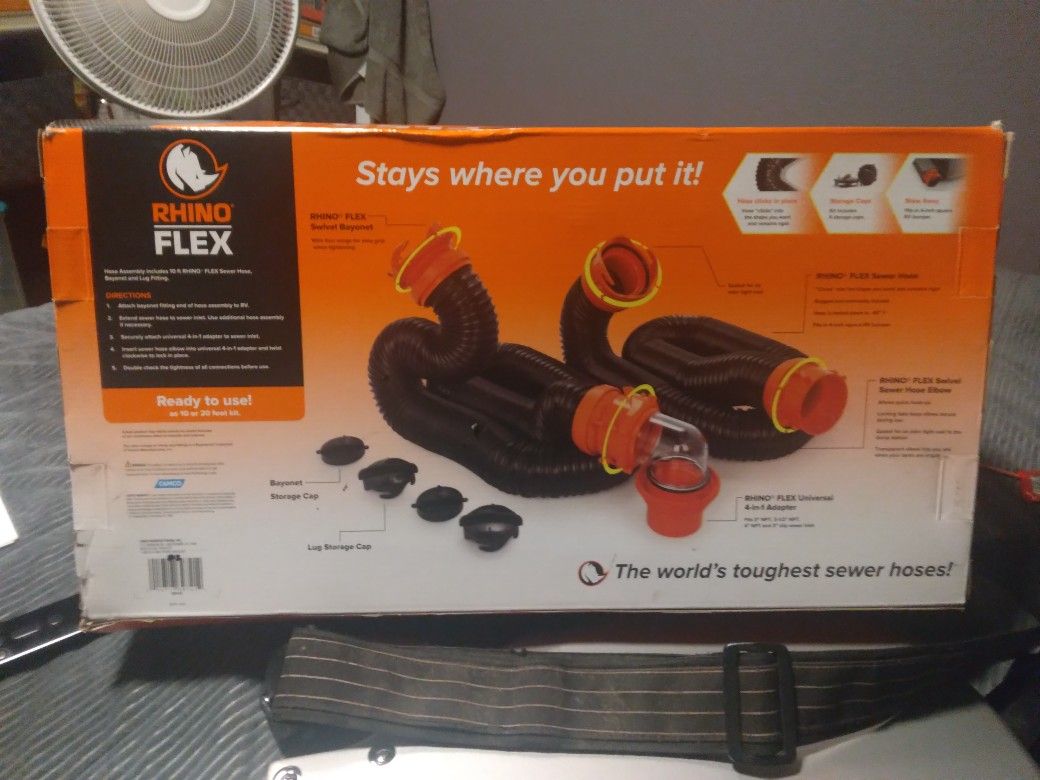Rhino Flex RV Sewer Hose Kit 20ft