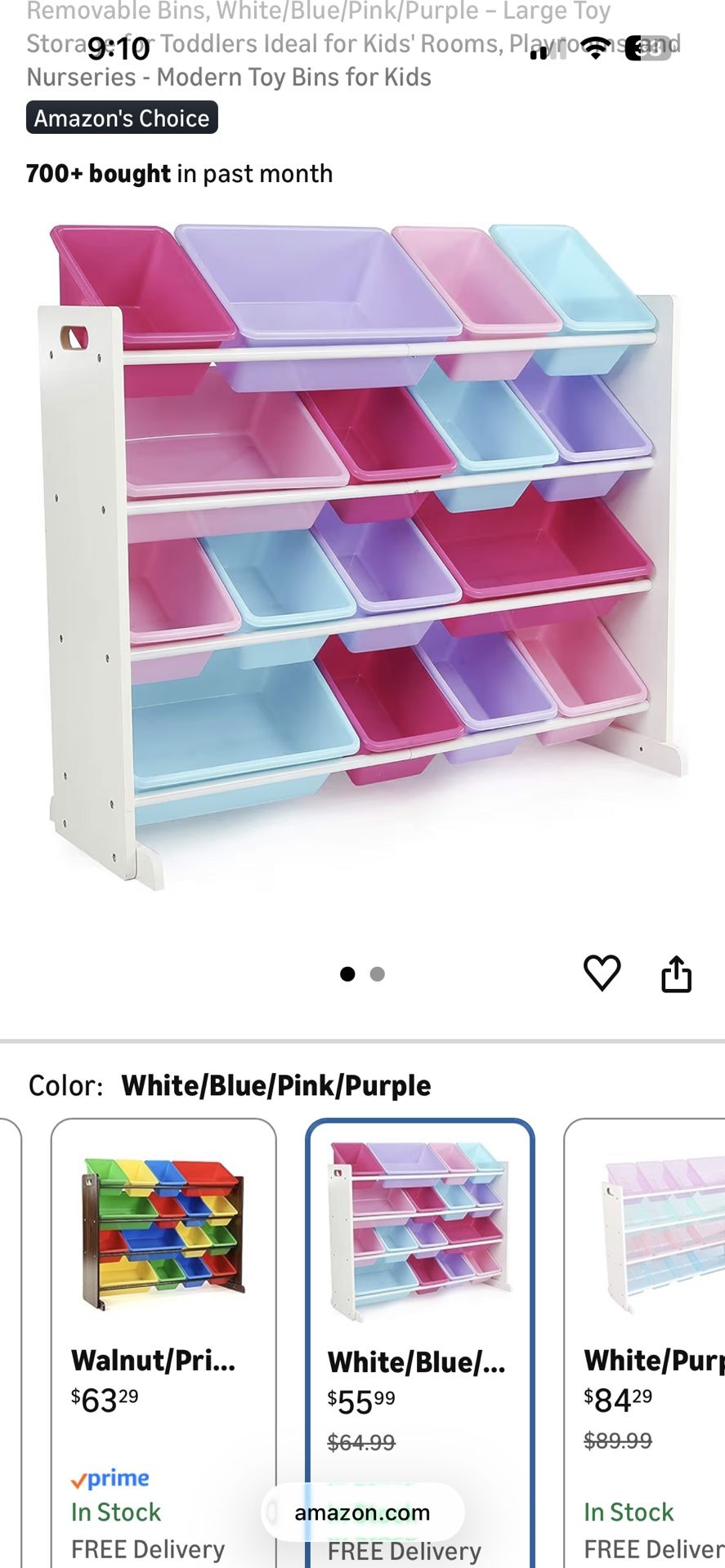 Kids Toy Storage (Like New)