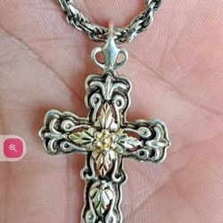 Black Hills Gold Cross Pendant