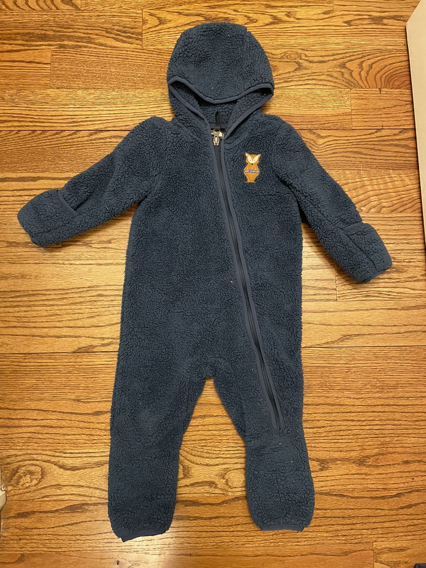 North Face Fleece Campshire Coveralls (12-18mo)