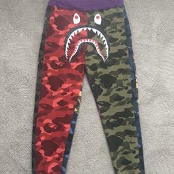 Bape Mix Camo Shark Sweatpants