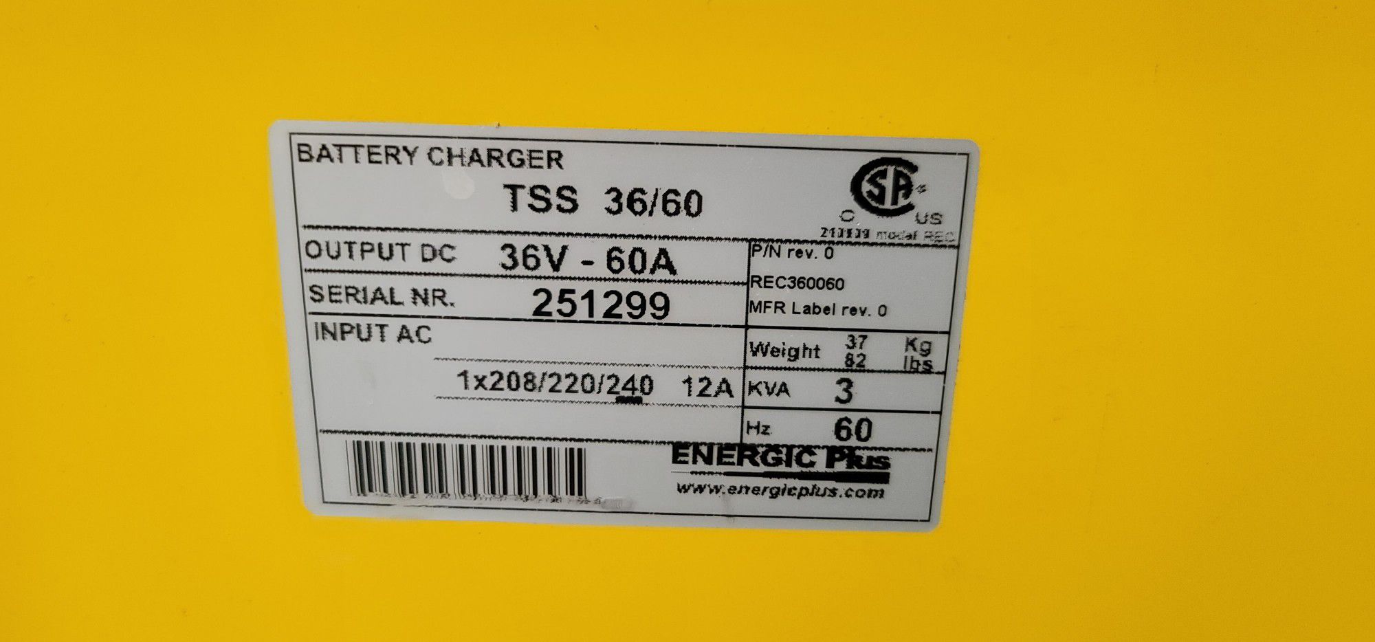 36v charger for forklift