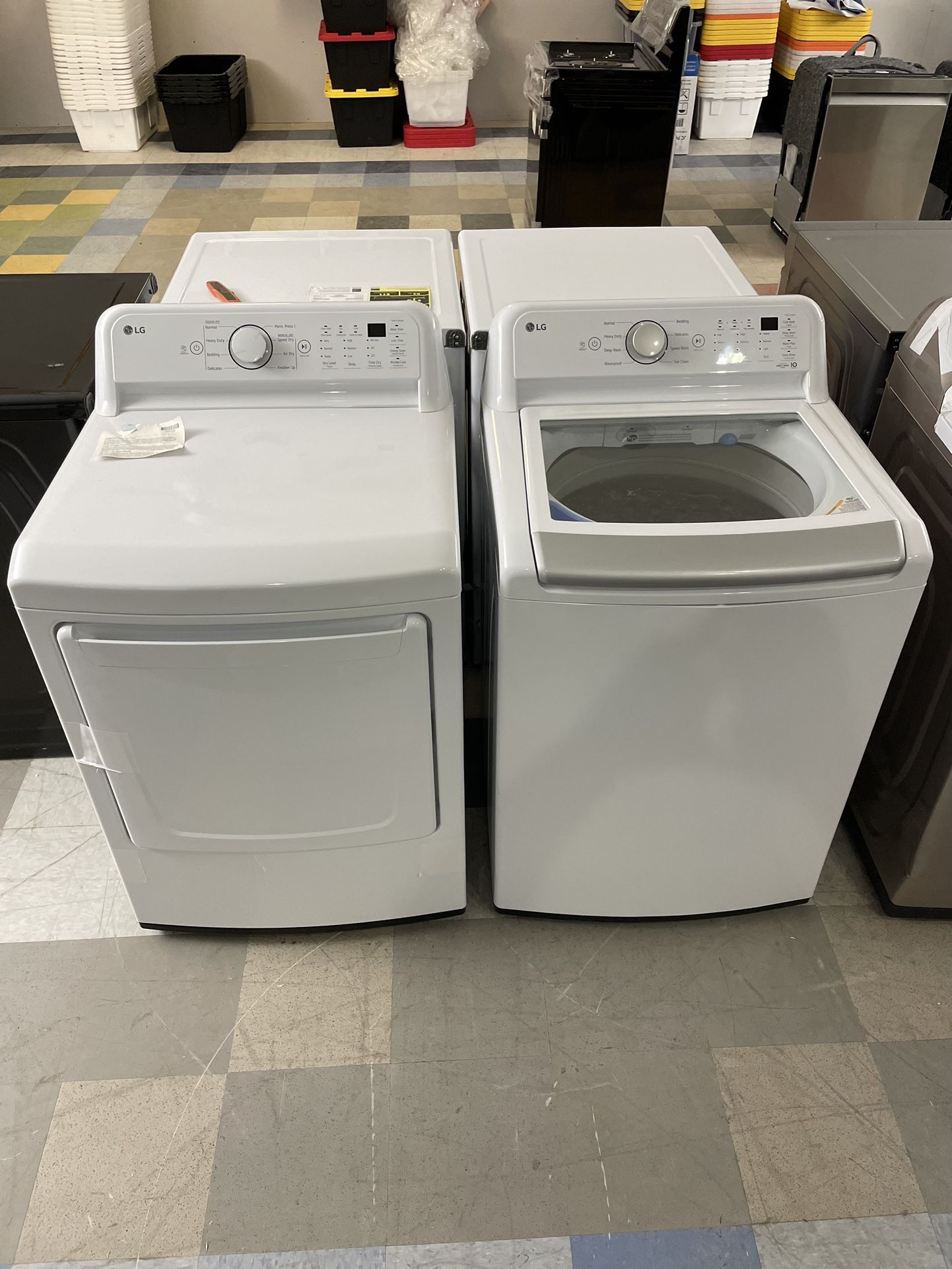 LG Top Load Washer Dryer Set 