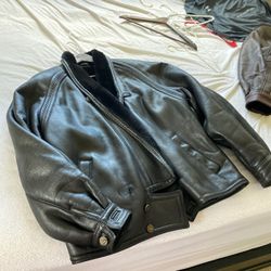 Men’s leather black jacket