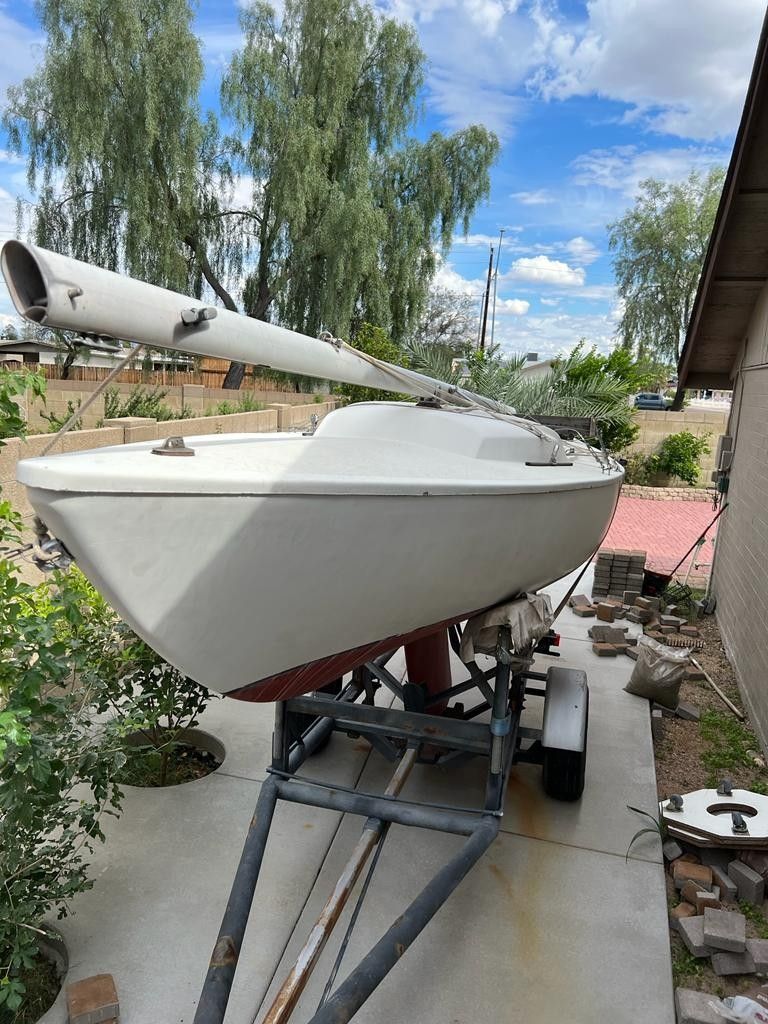 Sailing Boat With Trailer