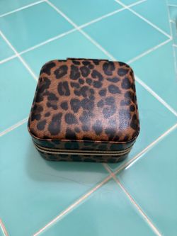 Leopard Print Travel Jewelry Box