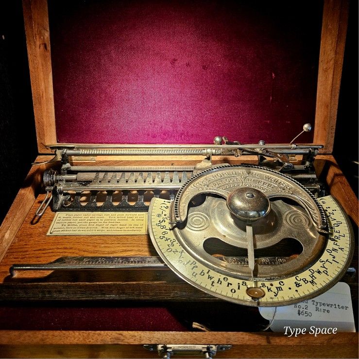 1890 Vintage "The World" #2 Index Typewriter