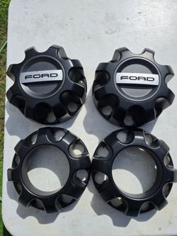 Set ford center caps 8 lugs