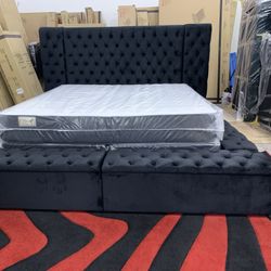 $1299 Brand New King Bed Frame With Mattress (Read Description Below)