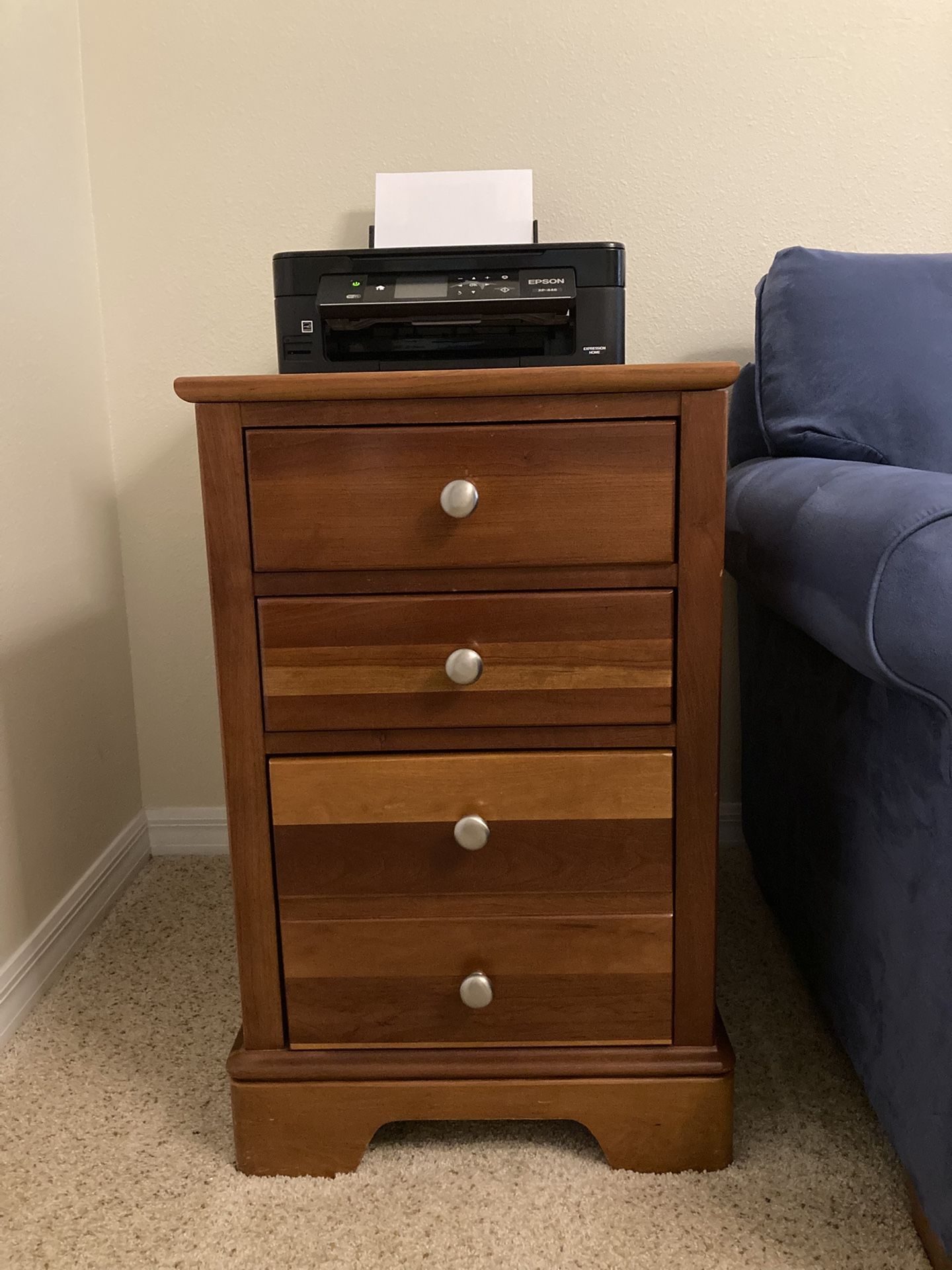 File And Drawer End Table