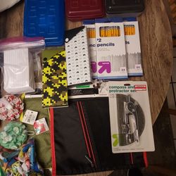 School Supplies And A Couple Craft Items