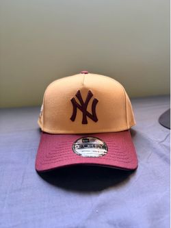 New Era Yankees Tan and Maroon SnapBack