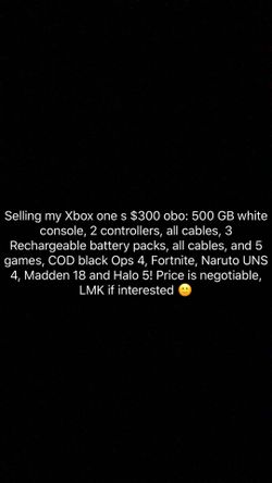 Xbox one s