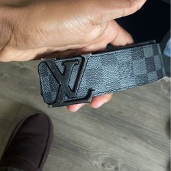 Black Louis Vuitton Belt 