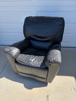 Black Leather Recliner Chair