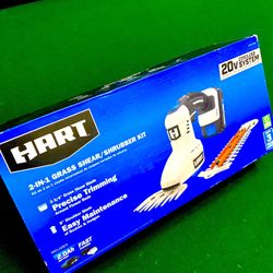 2-in-1 GRASS SHEAR/SHRUBBER KIT🔥BRAND NEW never Opened Never Used🔥(comes 20v 2Ah Battery & FAST CHARGER)