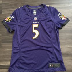 Nike On Field Baltimore Ravens Joe Flacco #5 NFL Football Jersey Women’s Large