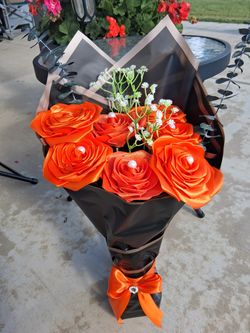 Ribbon flowers