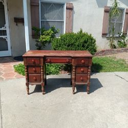 Vintage Mahogany Vanity Desk