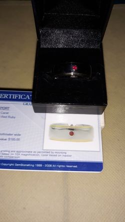 New Ruby mans ring