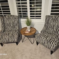 Zebra Print Chairs
