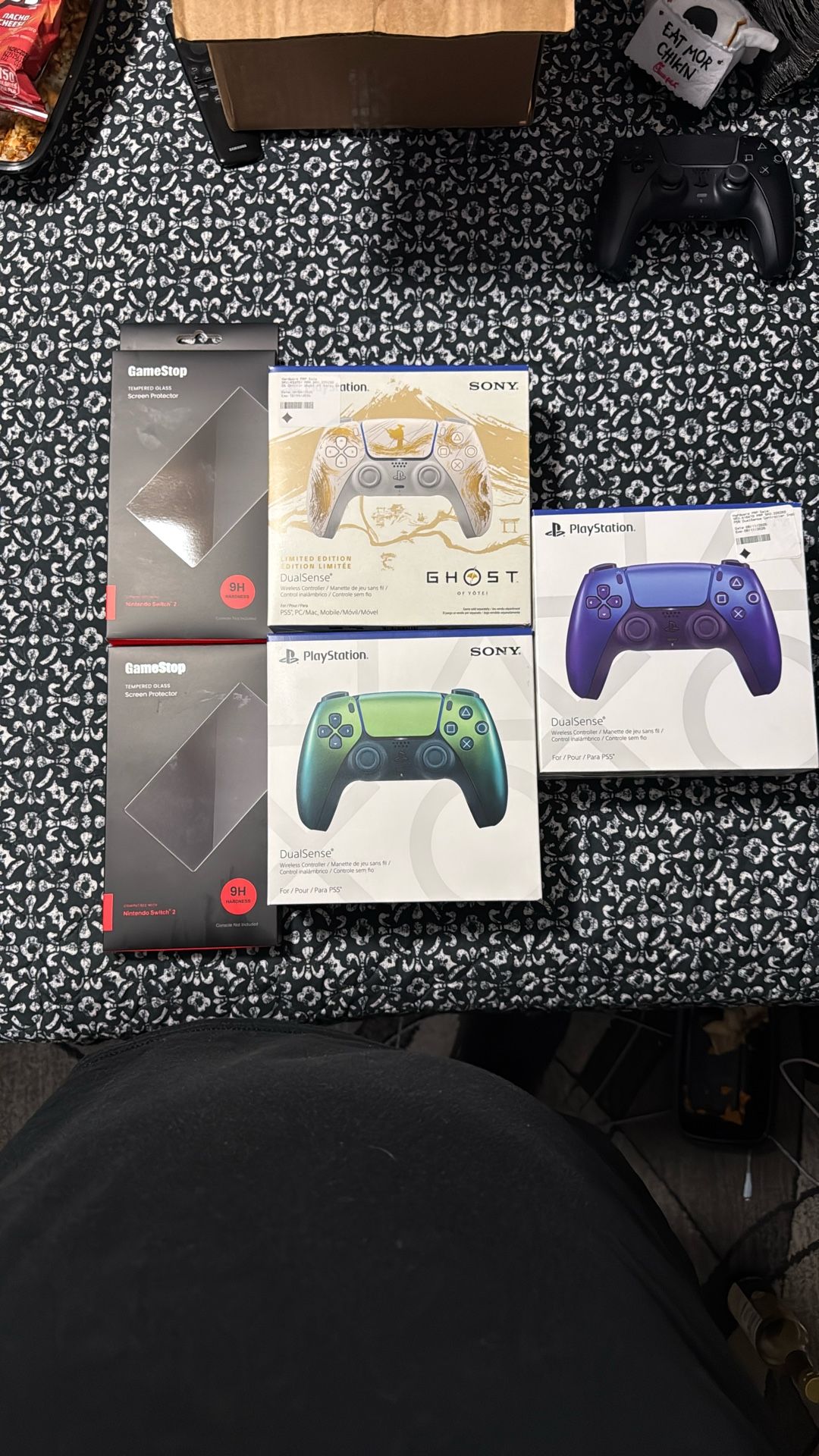 New PS4 Controller And New Nintendo Switch 2 Screen Protectors For Sale