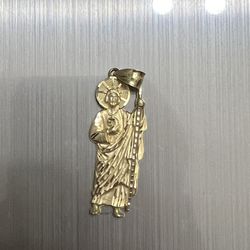 San Judas Gold Pendant