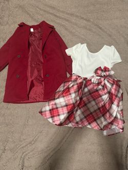 USED🌻TODDLER GIRL DRESS AND COAT