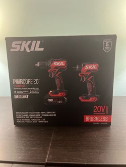 SKIL CB8437B-10 20V PWRCORE 20 Brushless Compact Combo Kit
