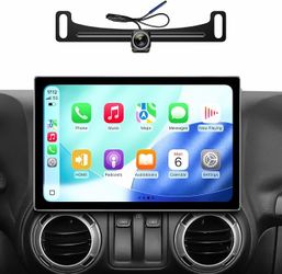 Car Stereo Radio Jeep Wrangler 2007-2018, Liberty Commander, Wireless CarPlay Android Auto, 11.5” Touch Screen Head Units, Backup Camera