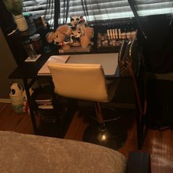 Black desk