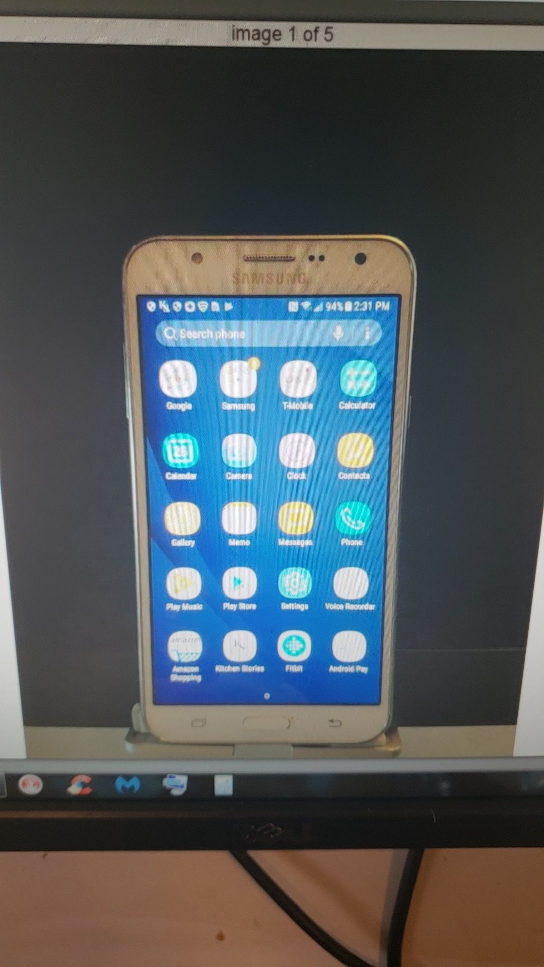 Samsung Galaxy J7 5.5" smartphone t-mobile 16GB white