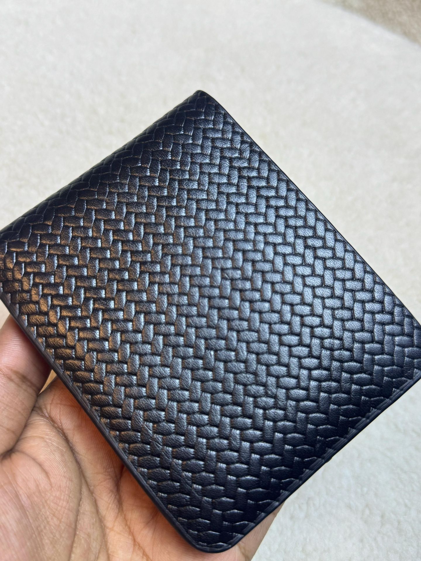 Braided Premium Leather Wallet With Multi Pocket Organizer