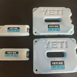 4 packs of Yeti Ice (2x 4lbs and 2x 1lbs)