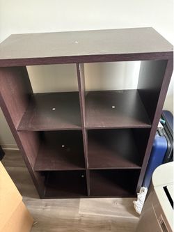 6 cube Dark Brown Shelf from Target
