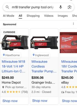 M18 Transfer Pump  (tool-only)