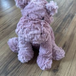 RARE Retired Jellycat Fuddlewuddle Hippo – Pink – 8” Plush